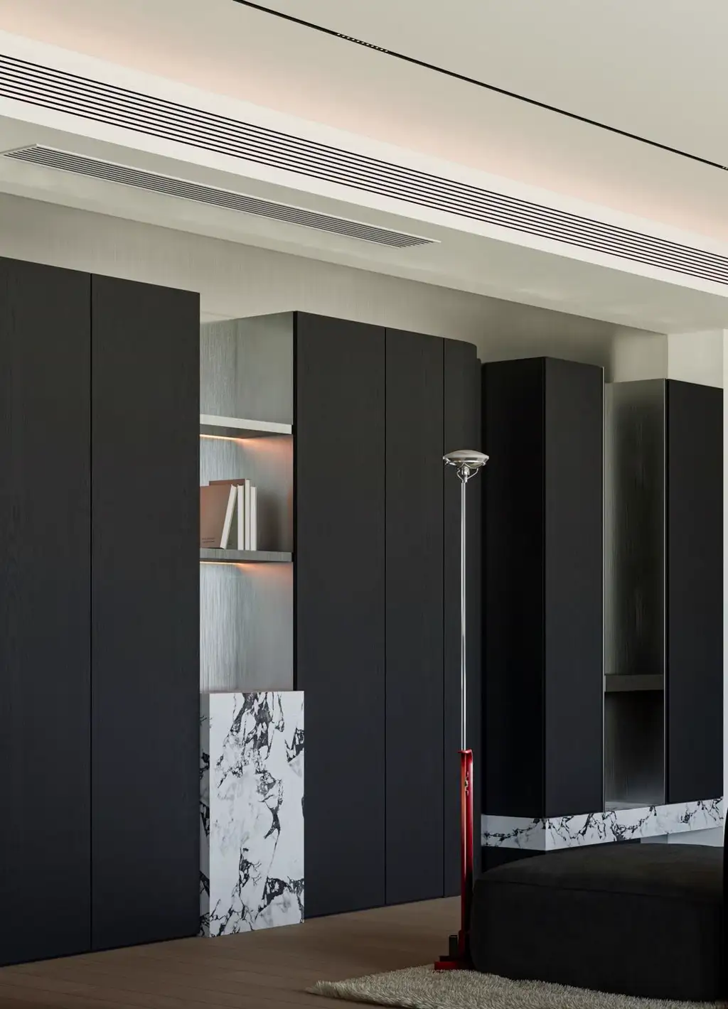 Italian Minimal Interior Rendering 10, interior view 3