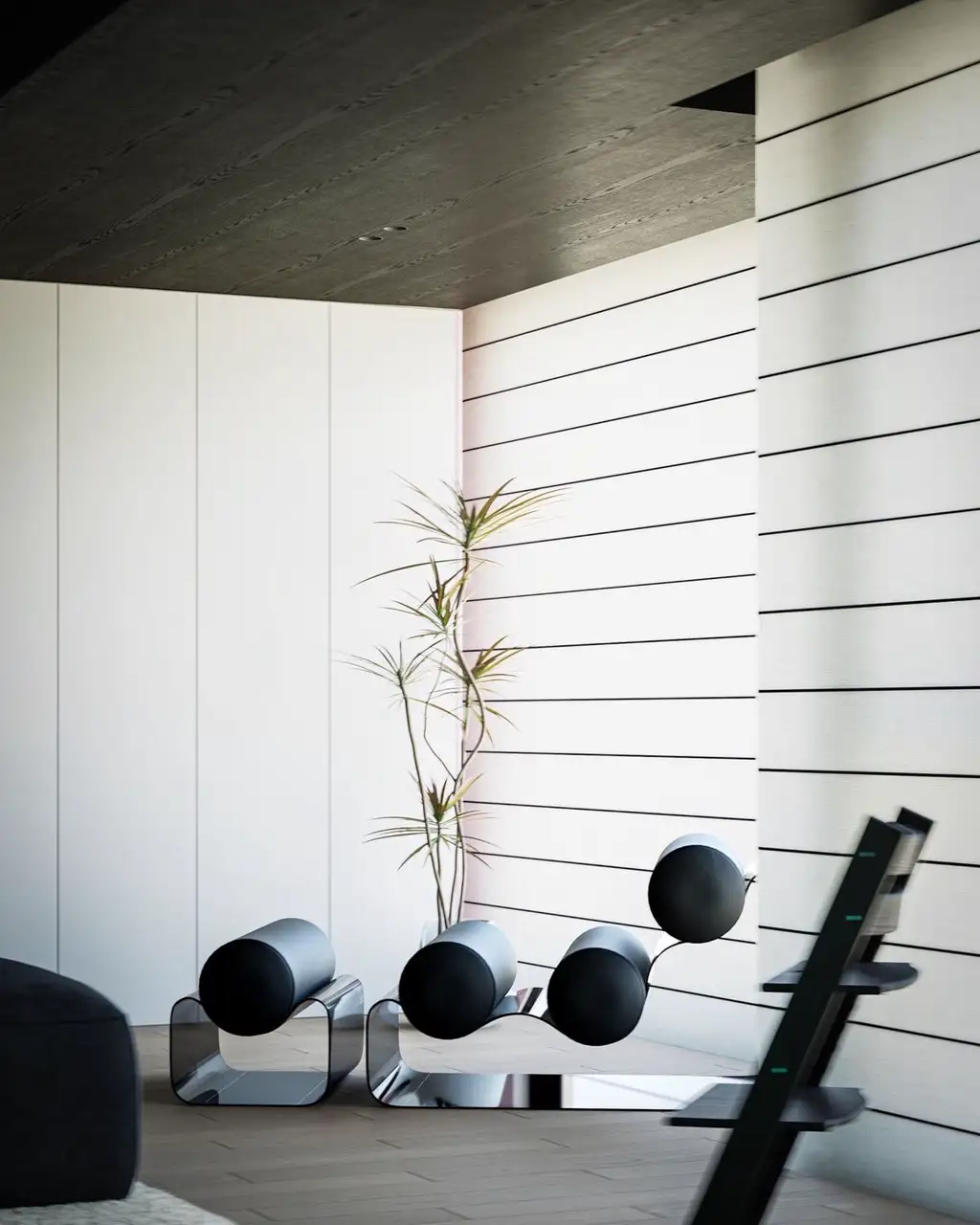 Italian Minimal Interior Rendering 10, interior view 10