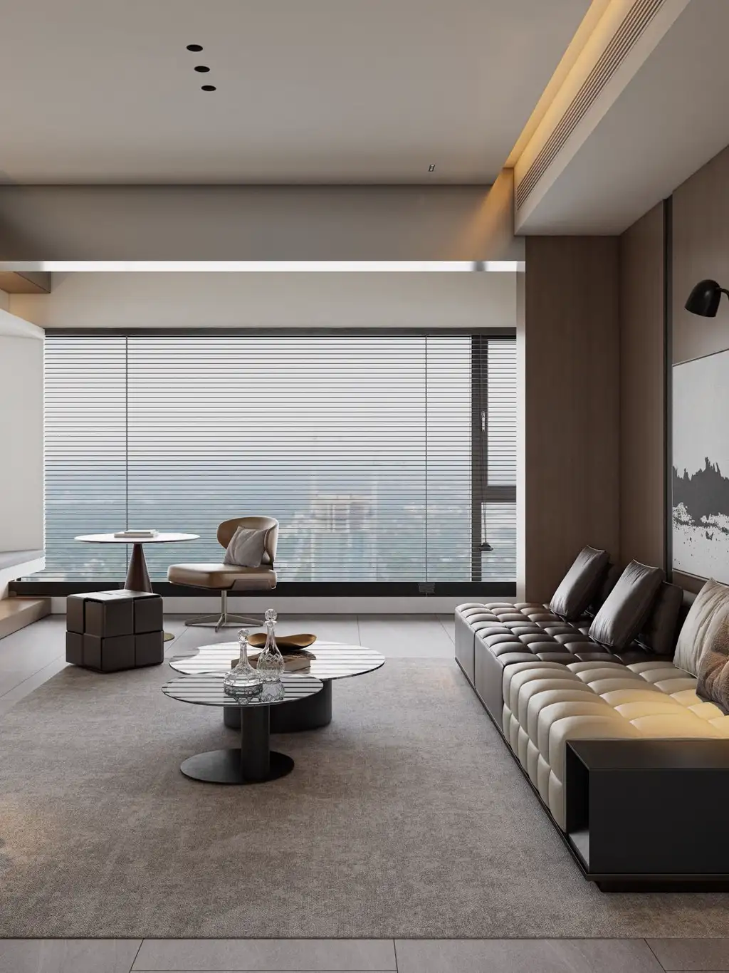 Italian Minimal Interior Rendering 11, interior view 2