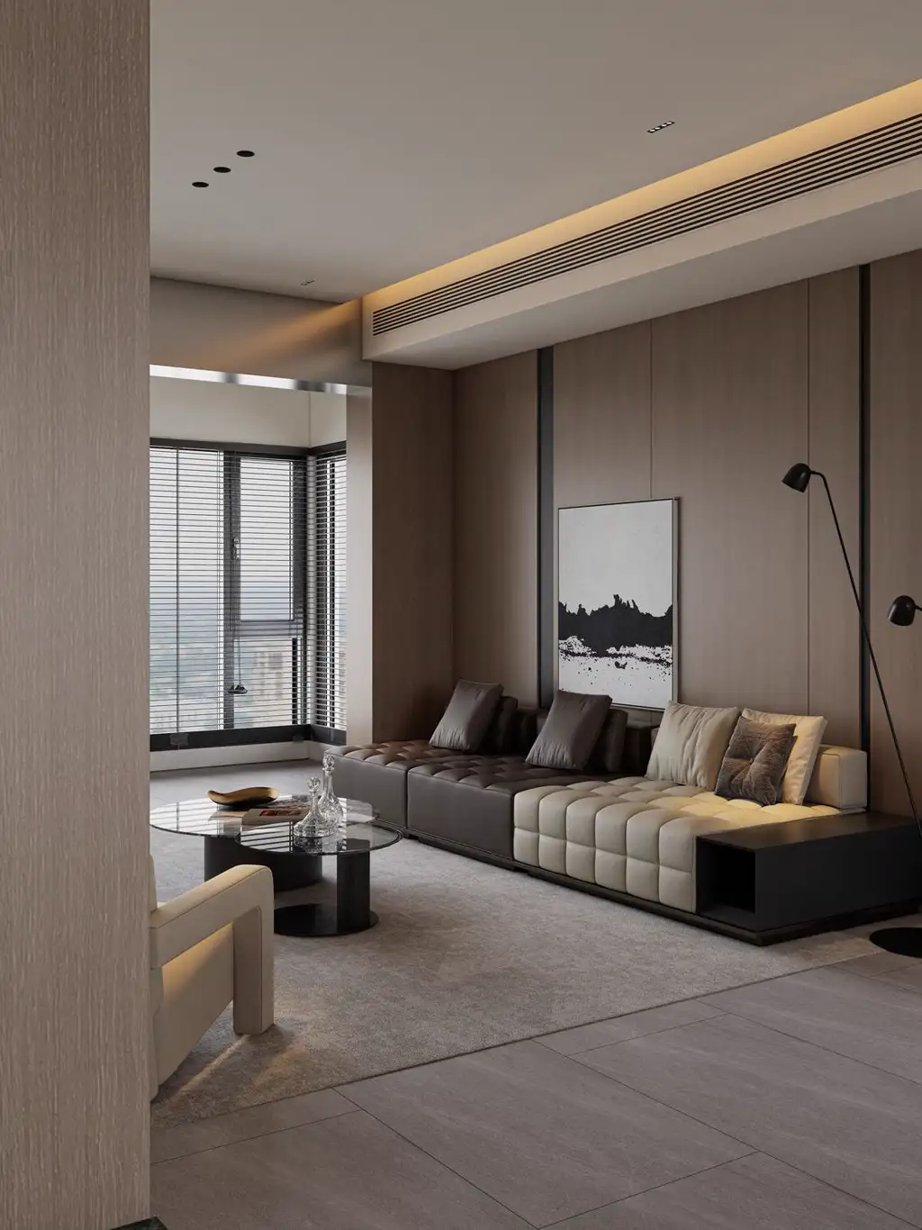 Italian Minimal Interior Rendering 11, interior view 3