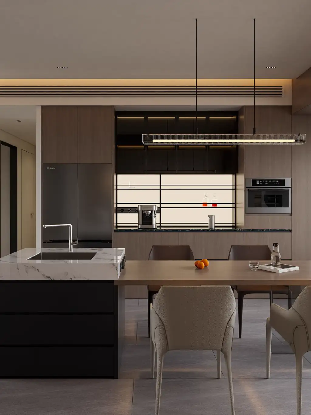 Italian Minimal Interior Rendering 11, interior view 8