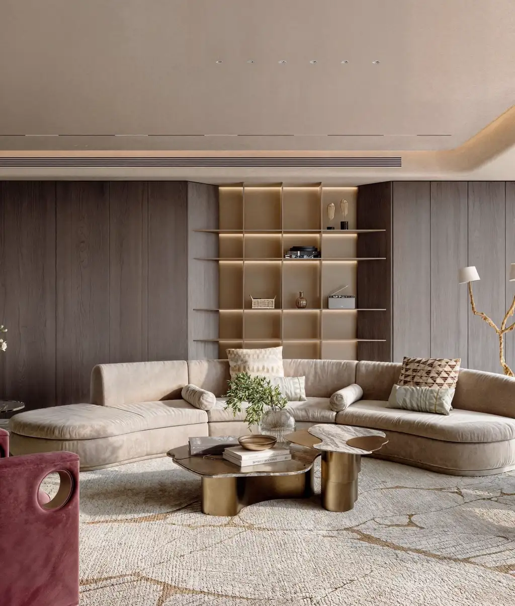 Italian Light Luxury Interior Rendering 02, interior view 4