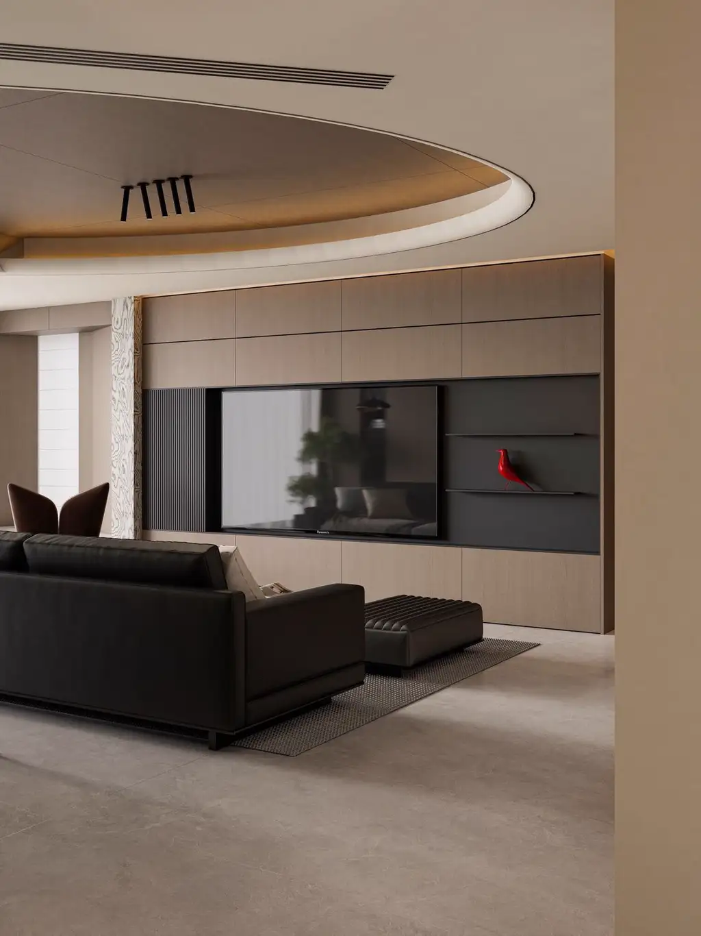 Italian Light Luxury Interior Rendering 03, interior view 2