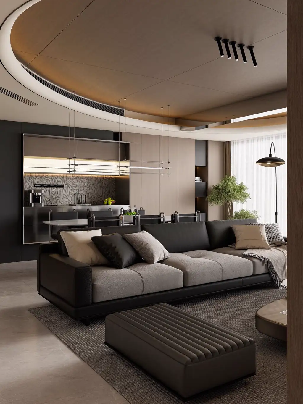 Italian Light Luxury Interior Rendering 03, interior view 5