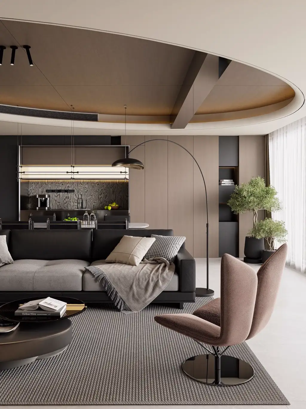 Italian Light Luxury Interior Rendering 03, interior view 6