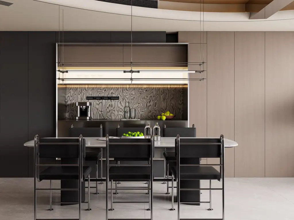 Italian Light Luxury Interior Rendering 03, interior view 9