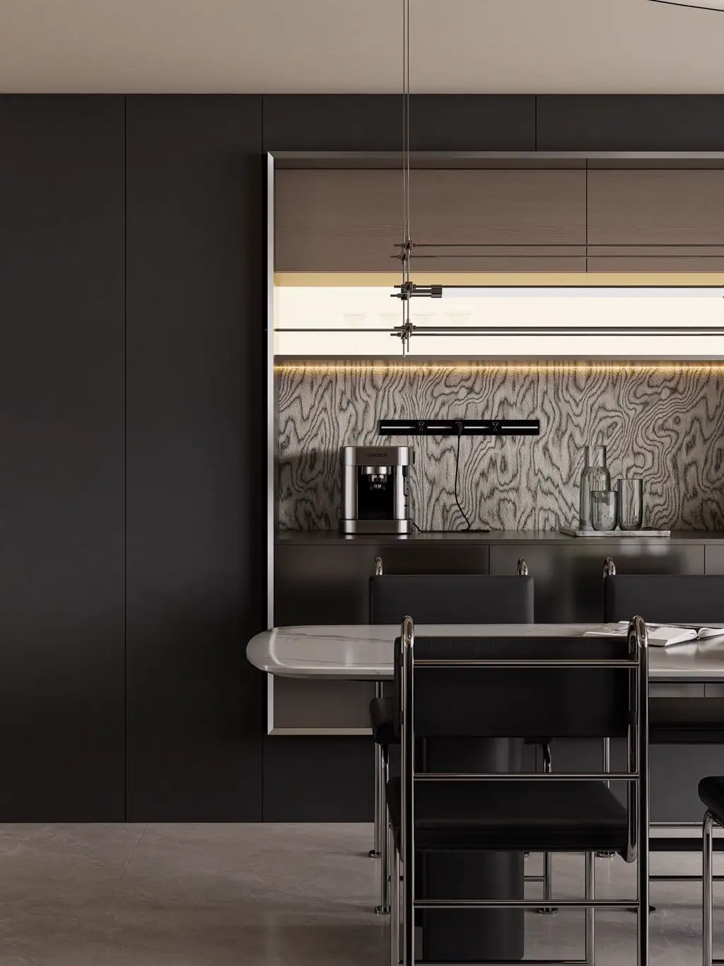 Italian Light Luxury Interior Rendering 03, interior view 10