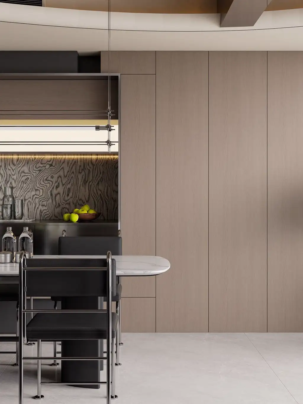 Italian Light Luxury Interior Rendering 03, interior view 11