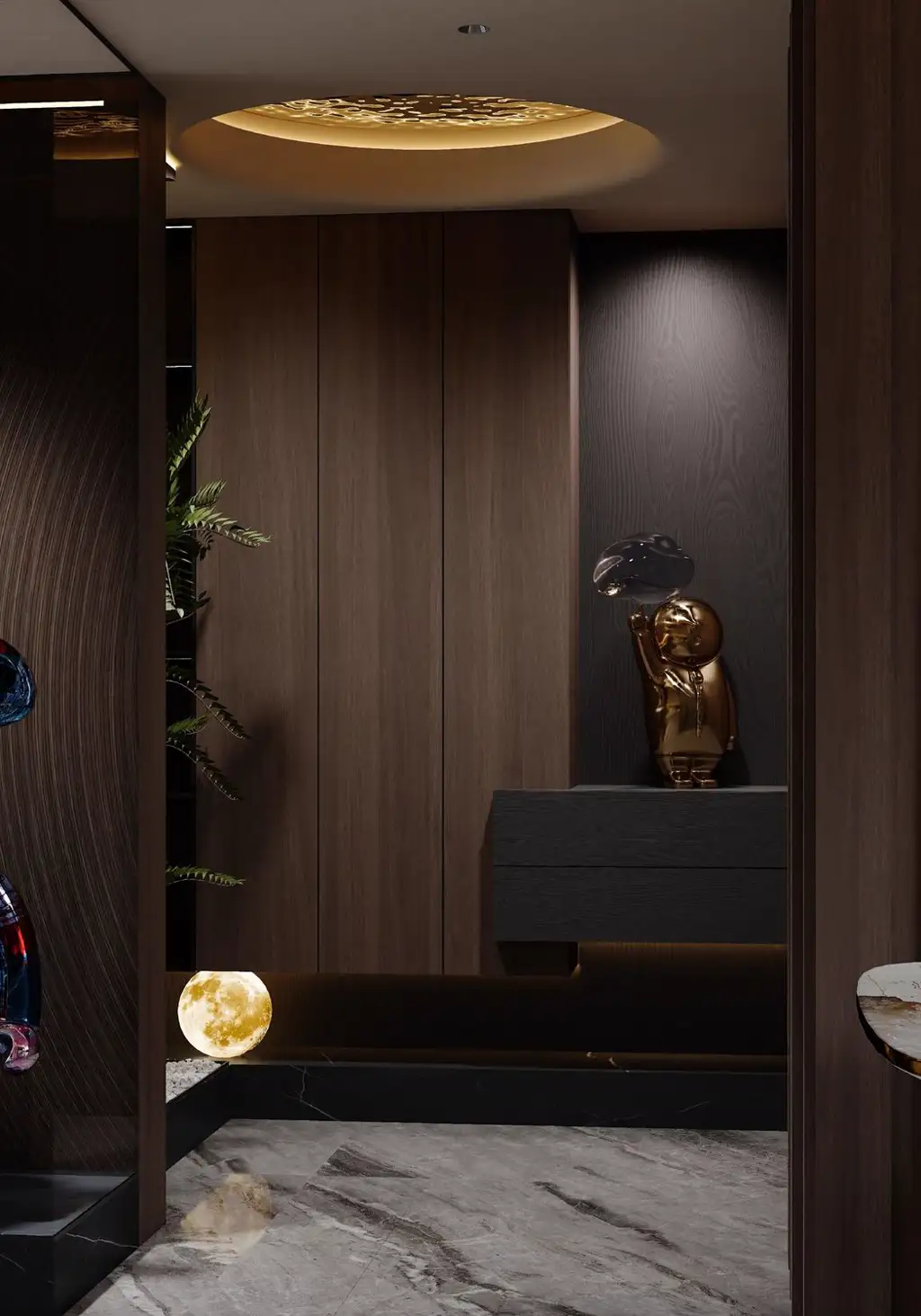 Italian Light Luxury Interior Rendering 04, interior view 4