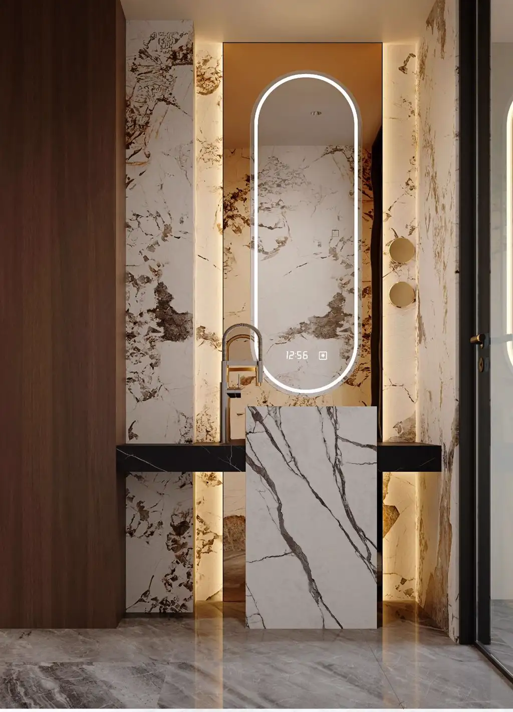 Italian Light Luxury Interior Rendering 04, interior view 8