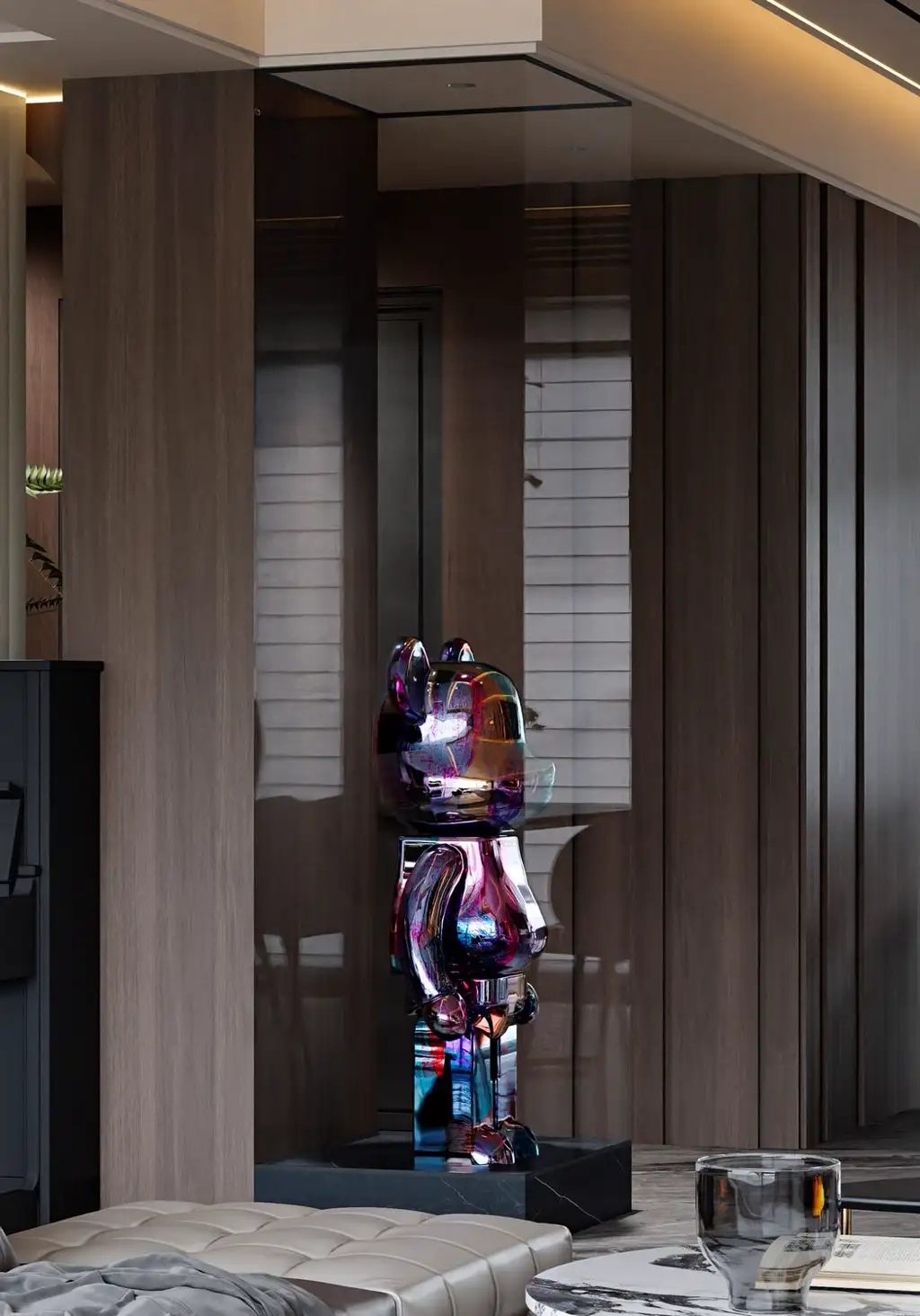 Italian Light Luxury Interior Rendering 04, interior view 9
