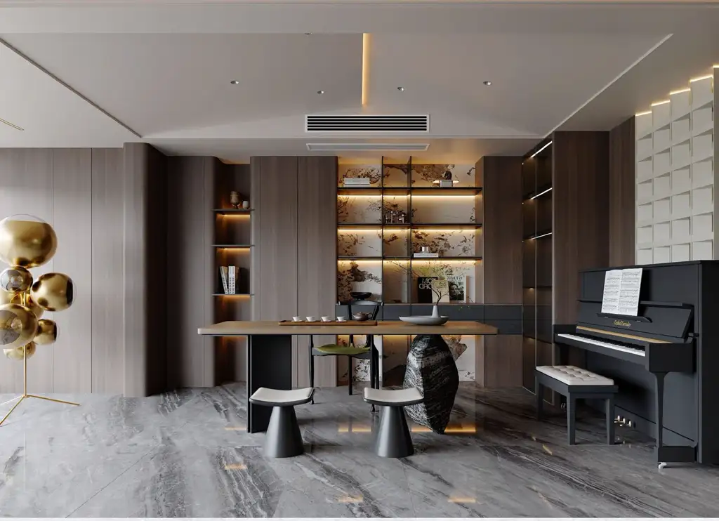 Italian Light Luxury Interior Rendering 04, interior view 10