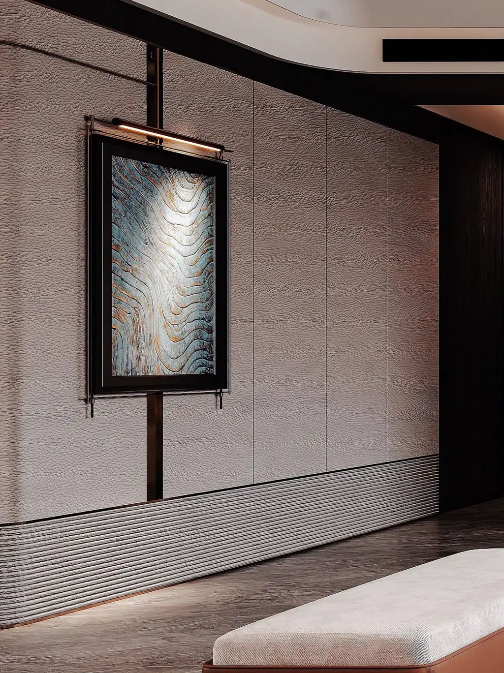 Italian Light Luxury Interior Rendering 05, interior view 5