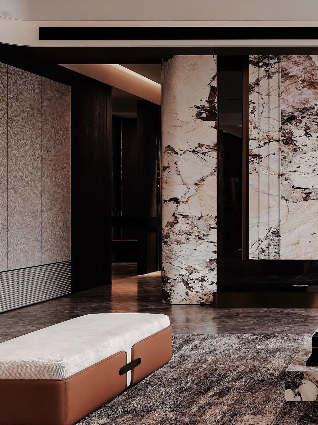 Italian Light Luxury Interior Rendering 05, interior view 6
