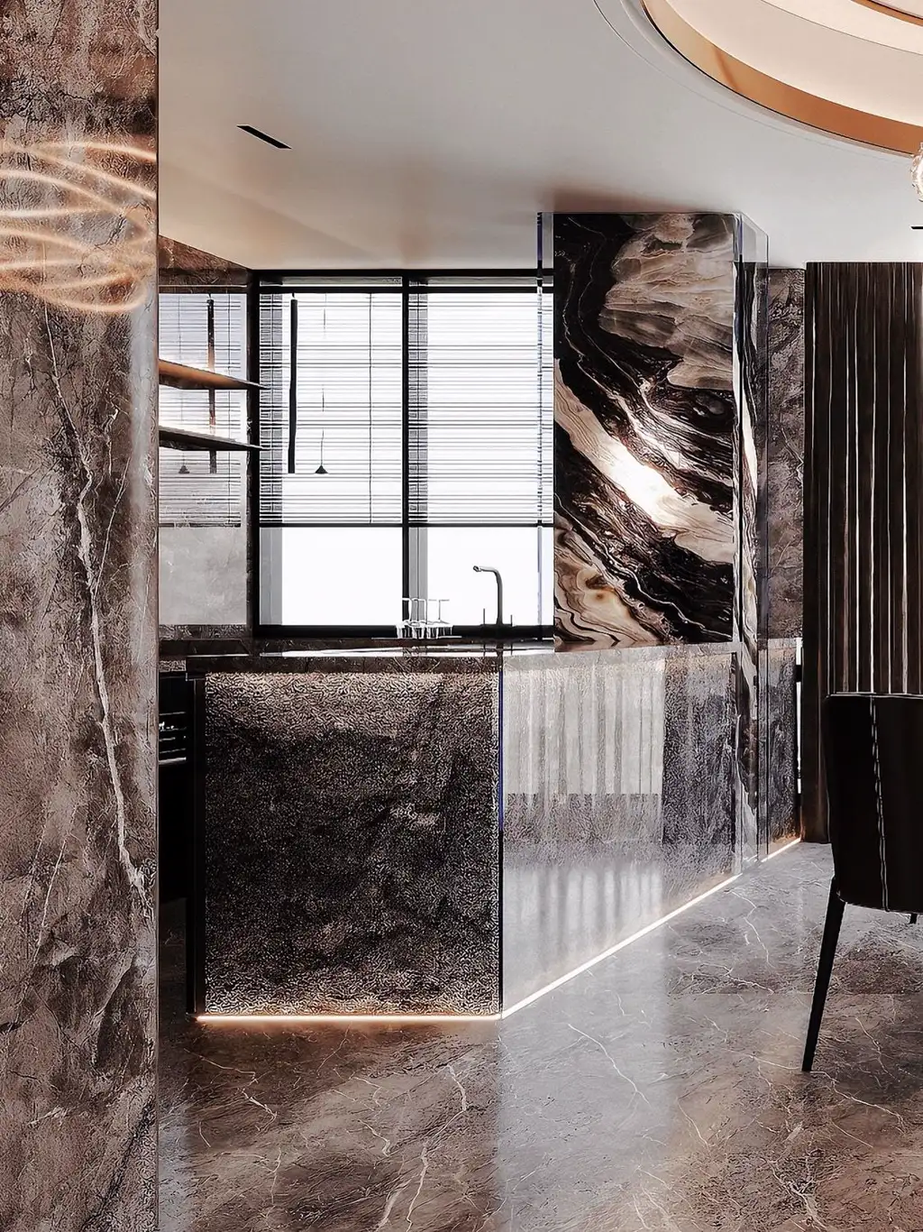Italian Light Luxury Interior Rendering 05, interior view 10