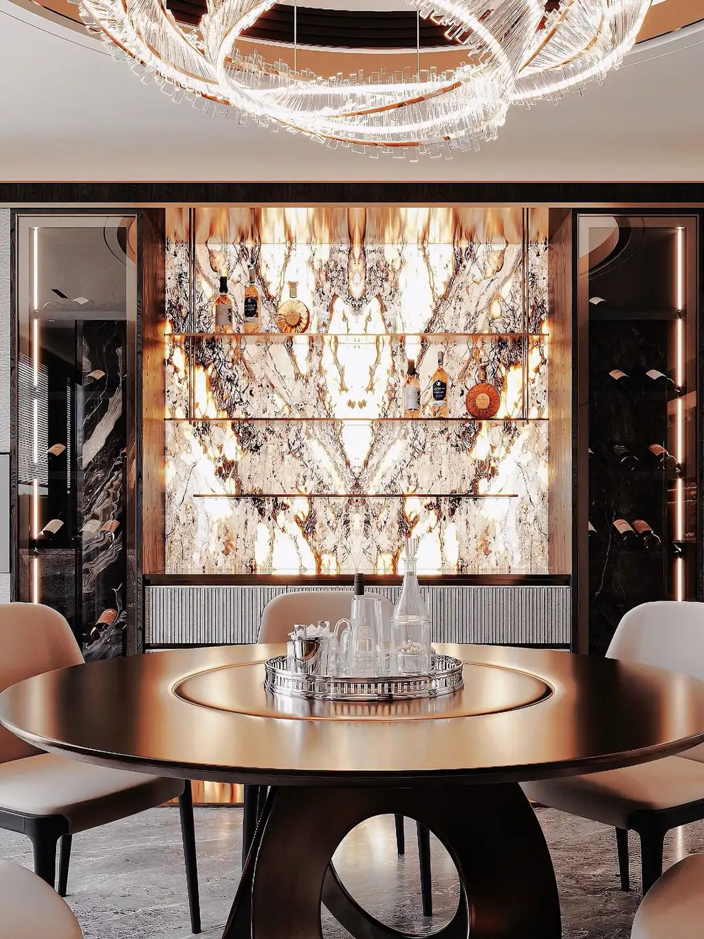 Italian Light Luxury Interior Rendering 05, interior view 13