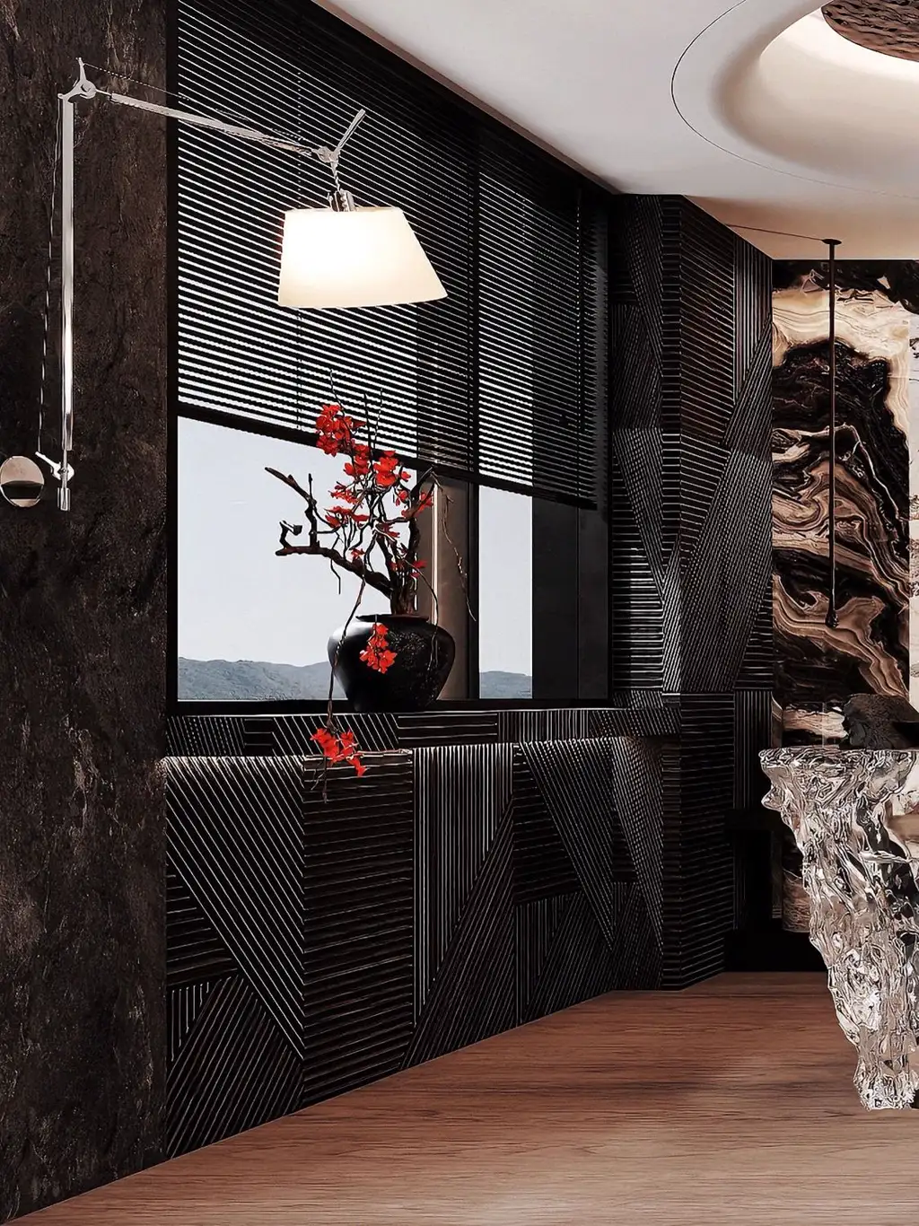 Italian Light Luxury Interior Rendering 05, interior view 15