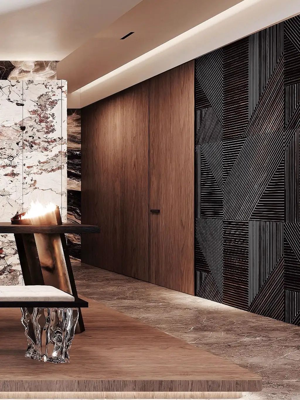 Italian Light Luxury Interior Rendering 05, interior view 18