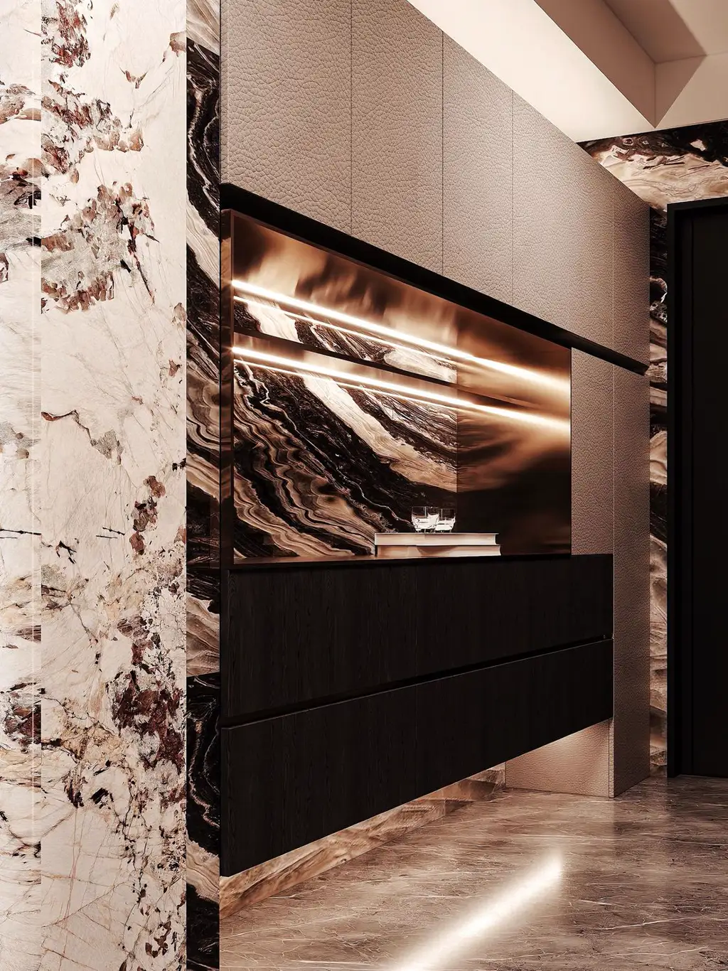 Italian Light Luxury Interior Rendering 05, interior view 19
