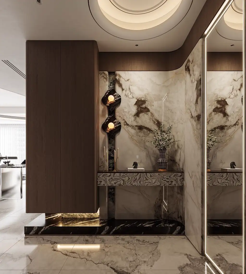 Italian Light Luxury Interior Rendering 06, interior view 2