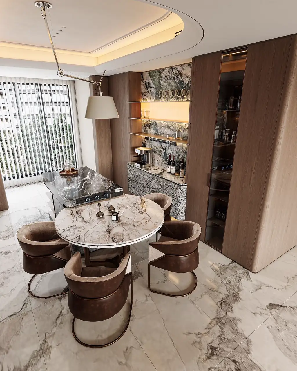 Italian Light Luxury Interior Rendering 06, interior view 7