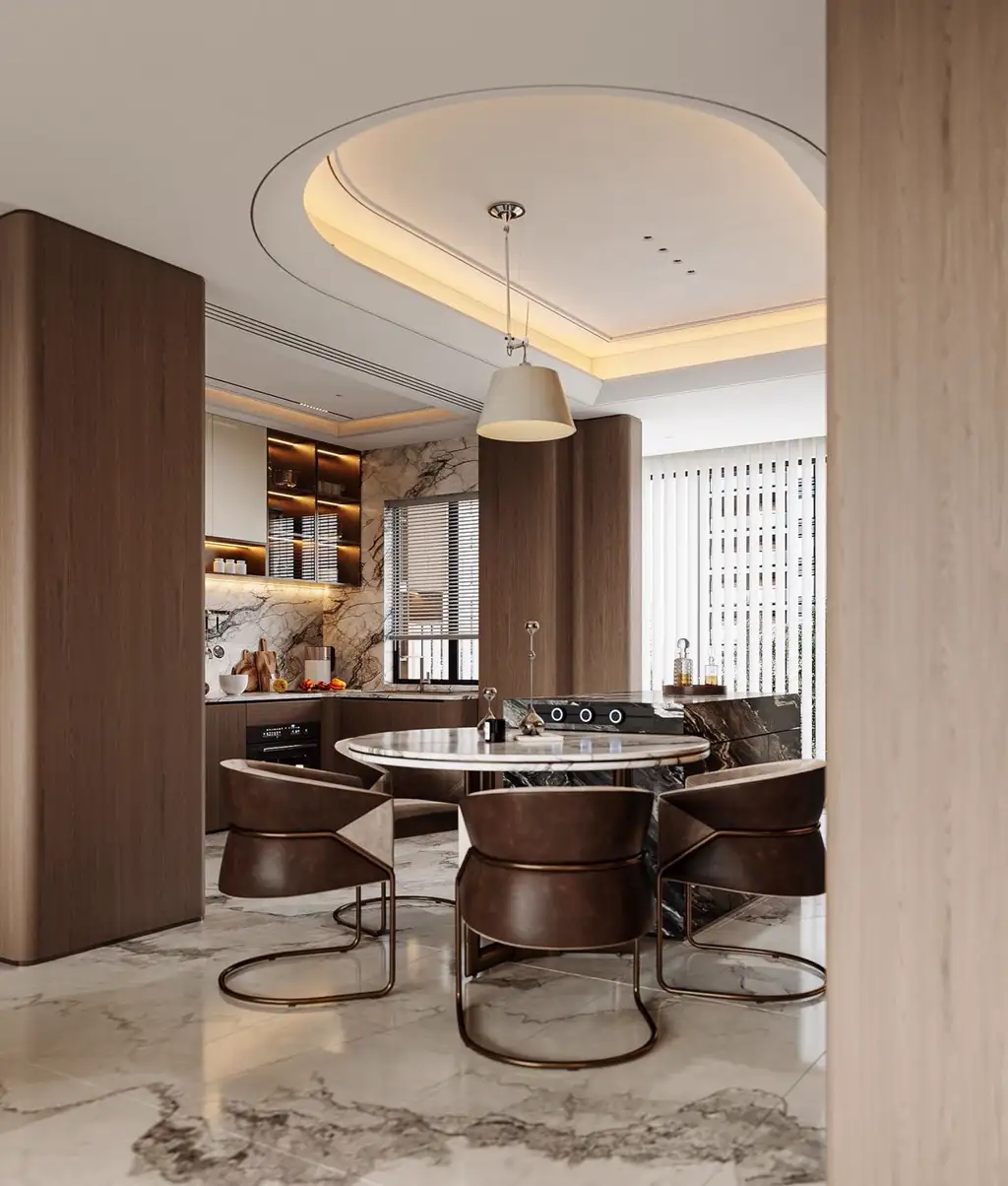 Italian Light Luxury Interior Rendering 06, interior view 8