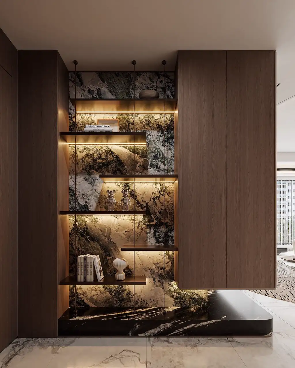 Italian Light Luxury Interior Rendering 06, interior view 11