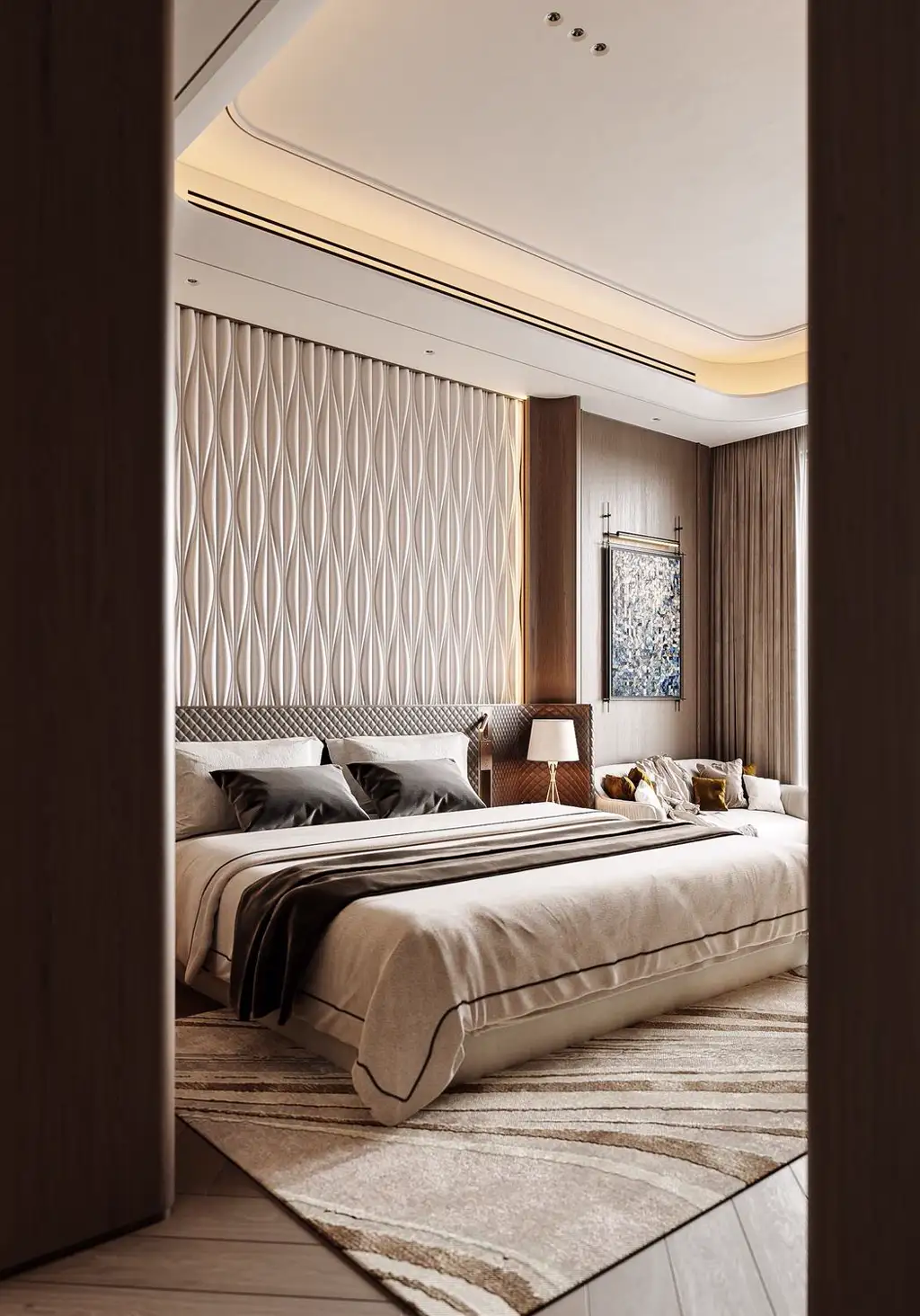 Italian Light Luxury Interior Rendering 06, interior view 12