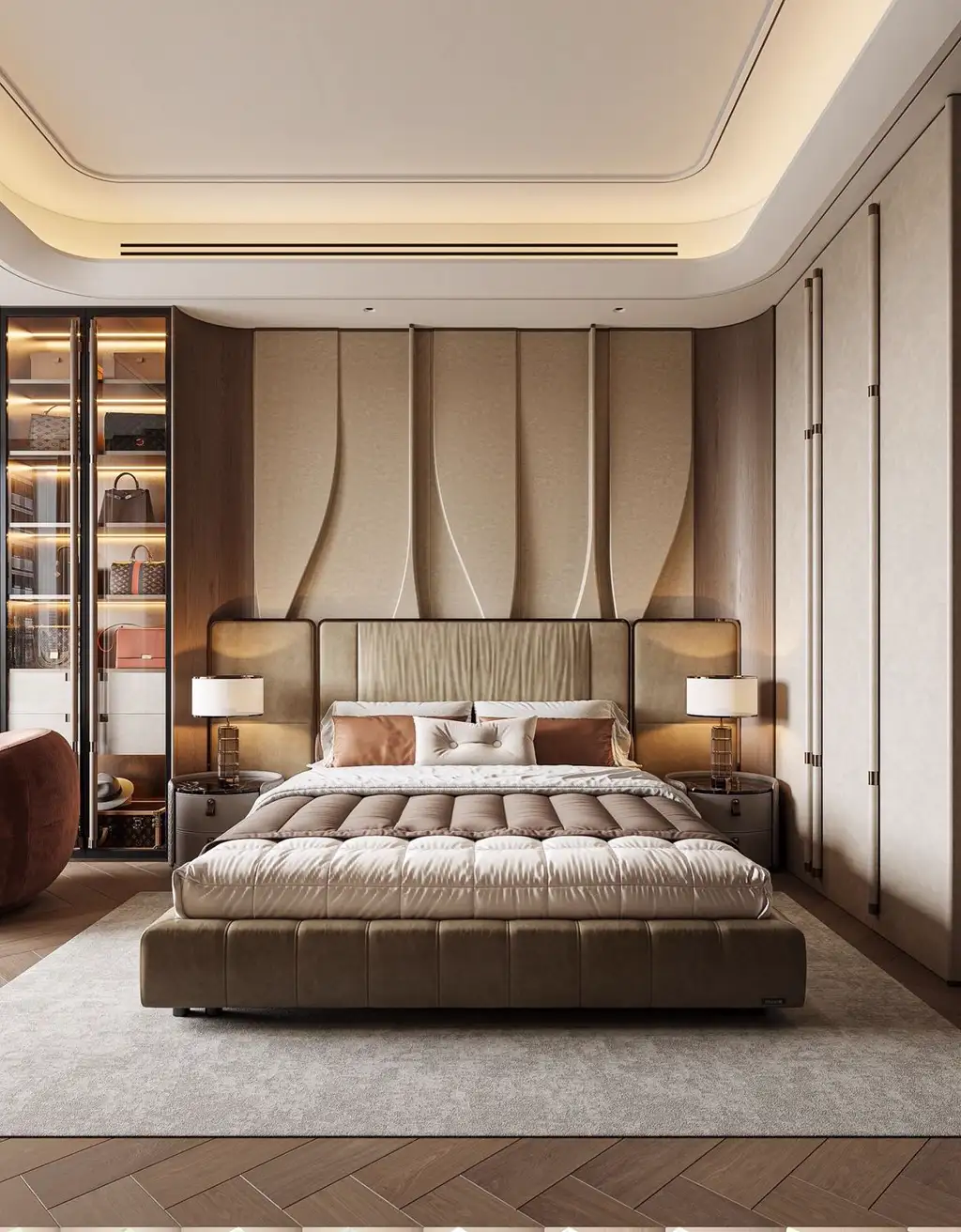 Italian Light Luxury Interior Rendering 06, interior view 15