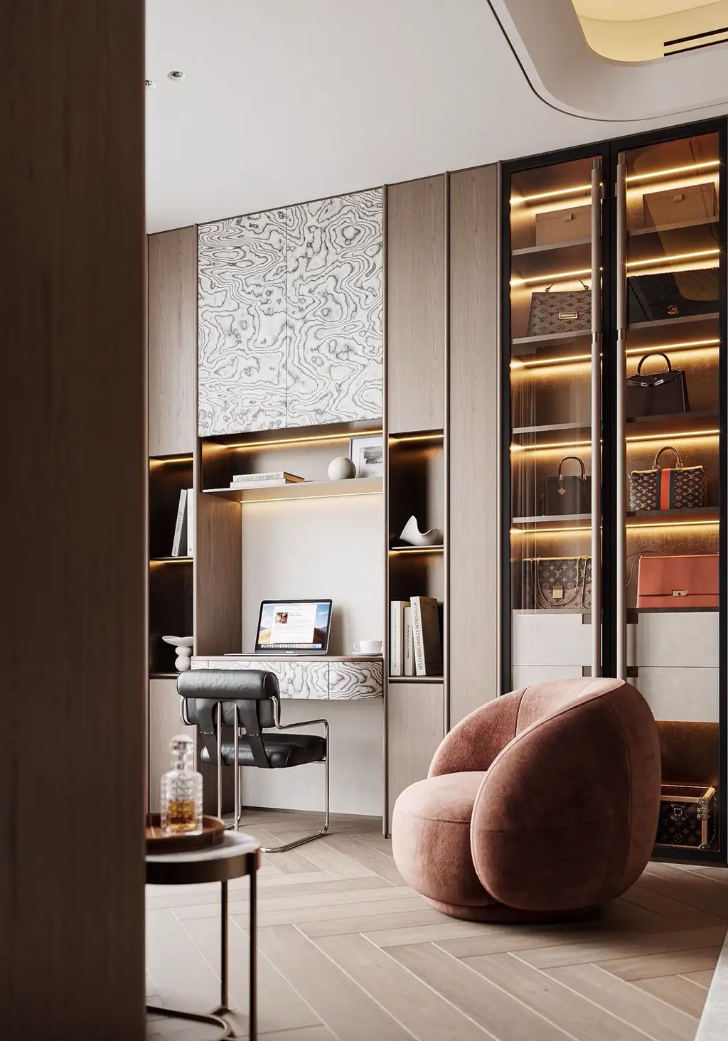 Italian Light Luxury Interior Rendering 06, interior view 17
