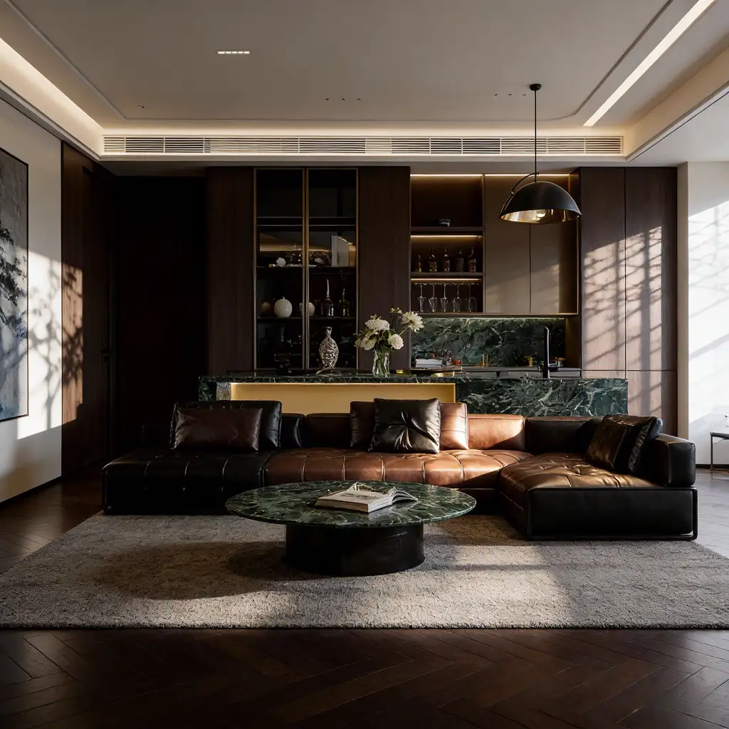 Italian Light Luxury Interior Rendering 07, interior view 4
