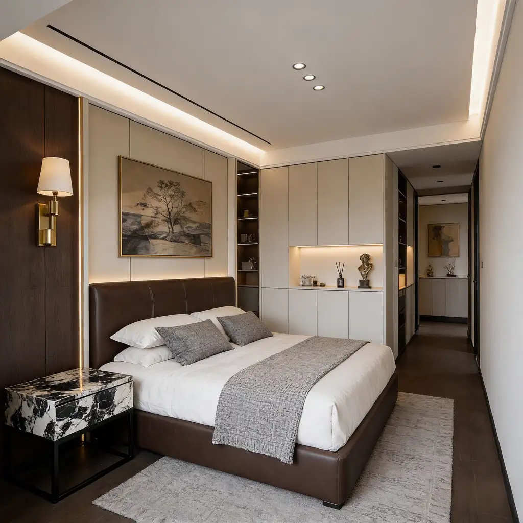 Italian Light Luxury Interior Rendering 07, interior view 7