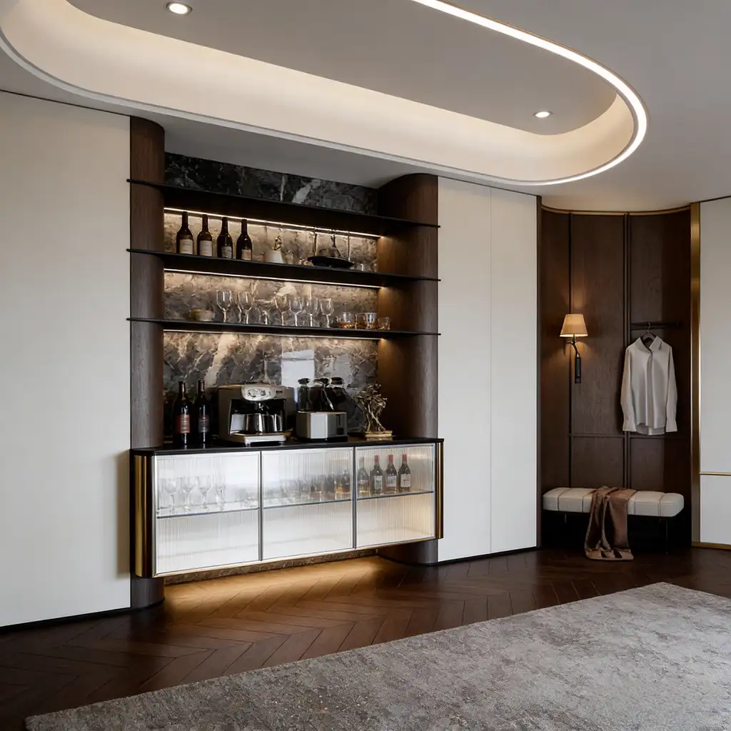 Italian Light Luxury Interior Rendering 07, interior view 9