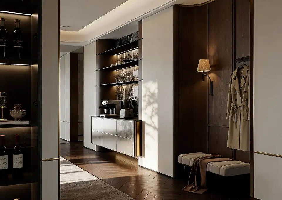 Italian Light Luxury Interior Rendering 07 cover rendering