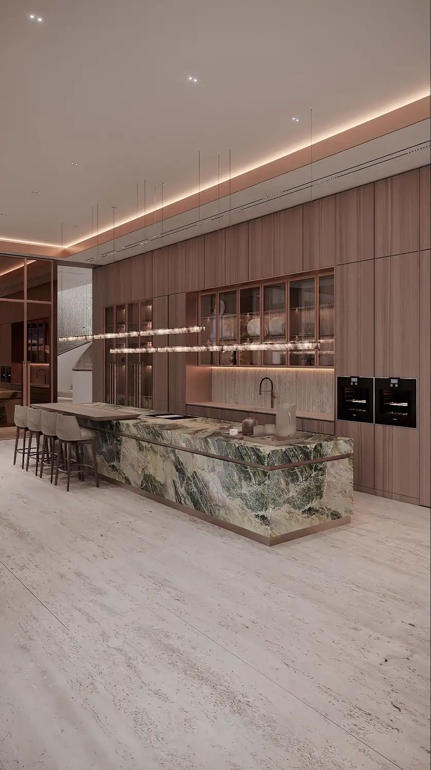 Italian Light Luxury Villa Rendering 01, interior view 6