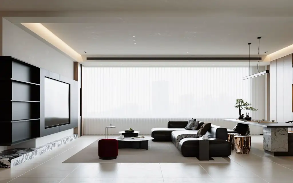 Italian Minimal Interior Rendering 12, interior view 3