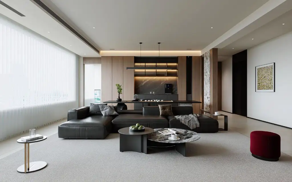 Italian Minimal Interior Rendering 12, interior view 4