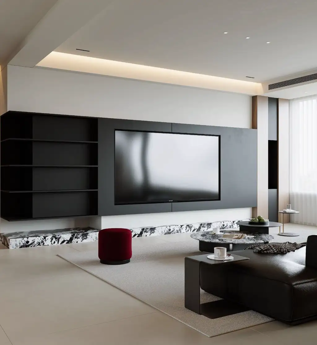 Italian Minimal Interior Rendering 12, interior view 5