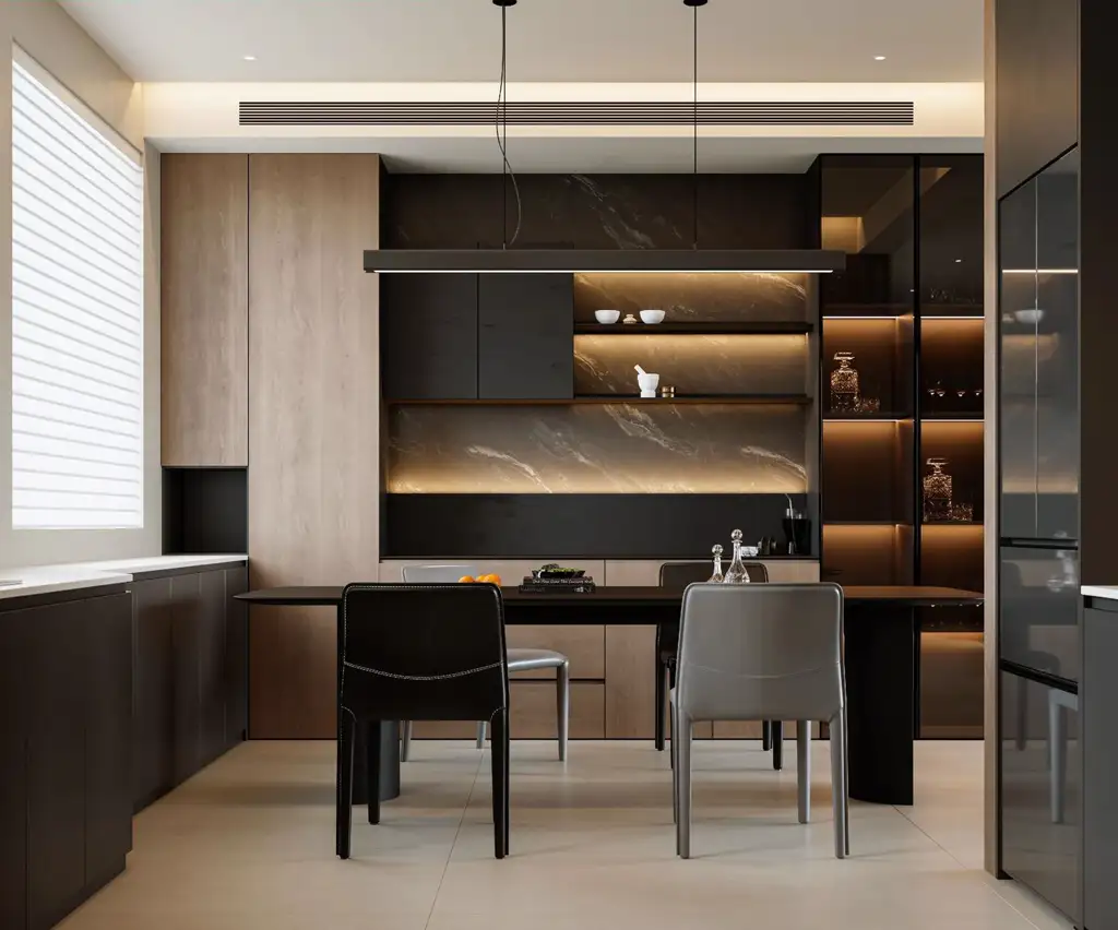 Italian Minimal Interior Rendering 12, interior view 6