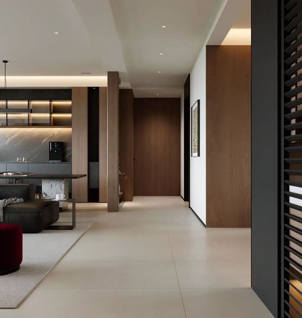 Italian Minimal Interior Rendering 12, interior view 8