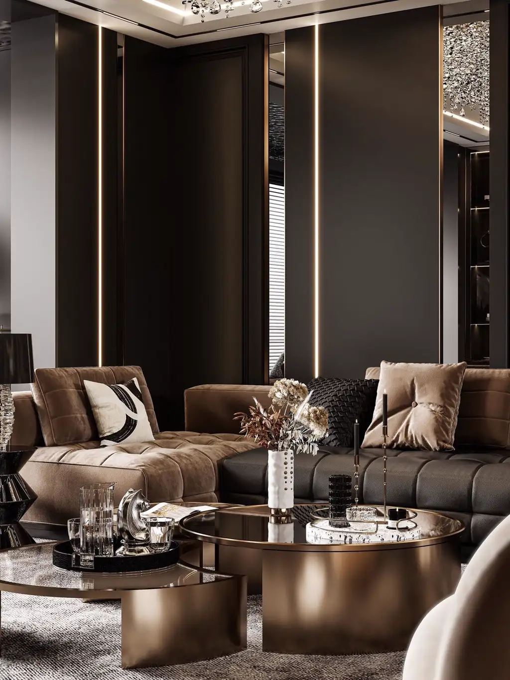 Italian Light Luxury Interior Rendering 08, interior view 4