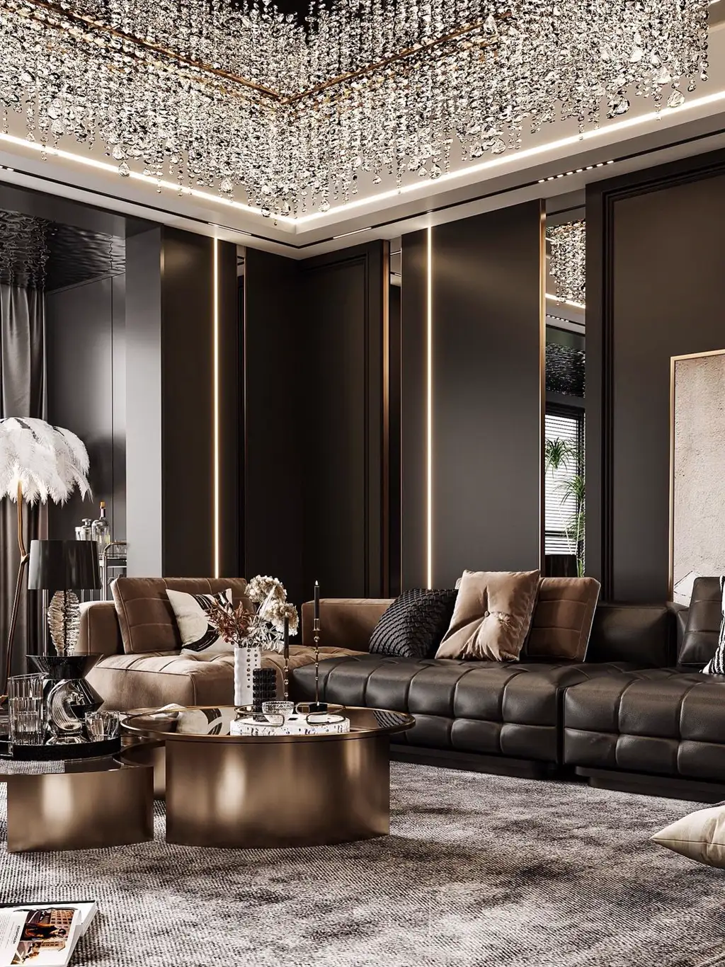 Italian Light Luxury Interior Rendering 08, interior view 9