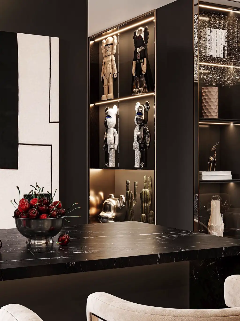 Italian Light Luxury Interior Rendering 08, interior view 12