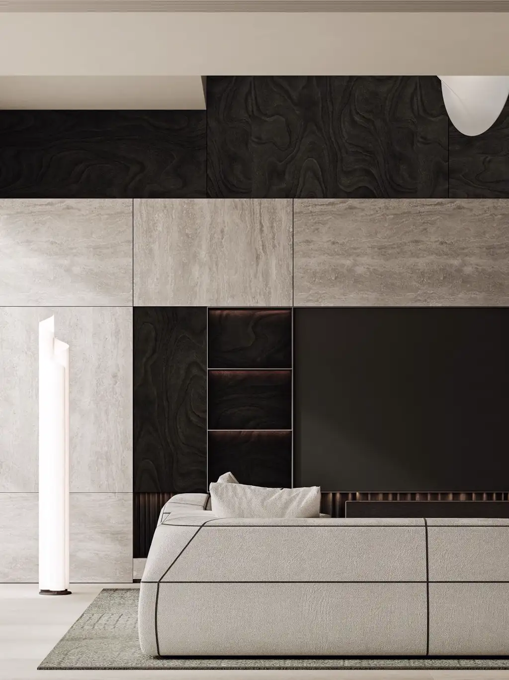 Double-height Villa Rendering 04, interior view 4