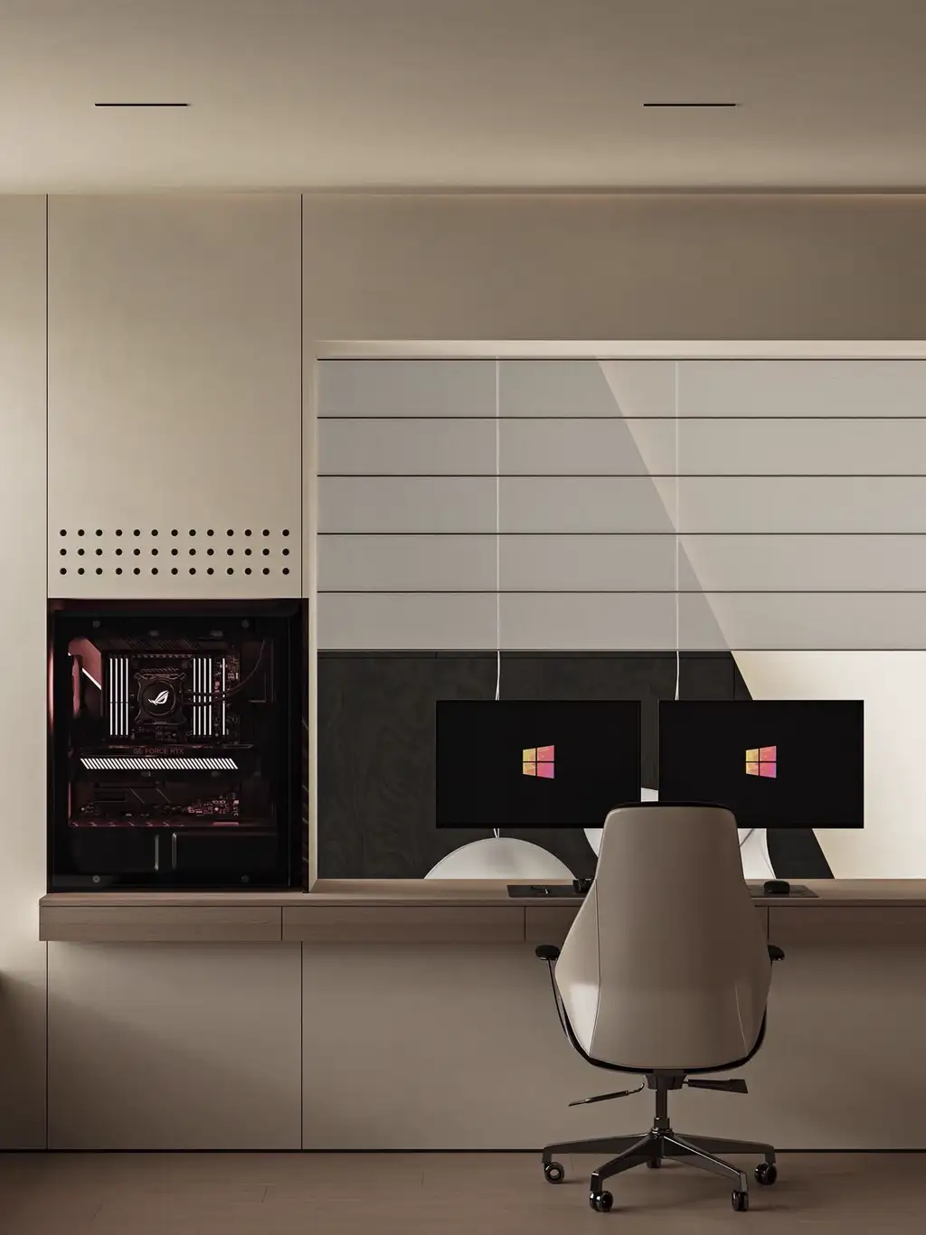 Double-height Villa Rendering 04, interior view 7