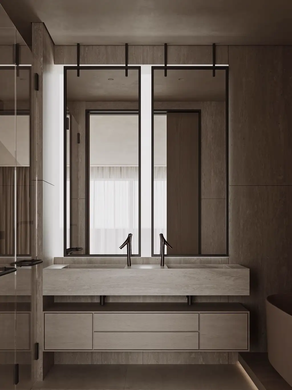 Double-height Villa Rendering 04, interior view 8