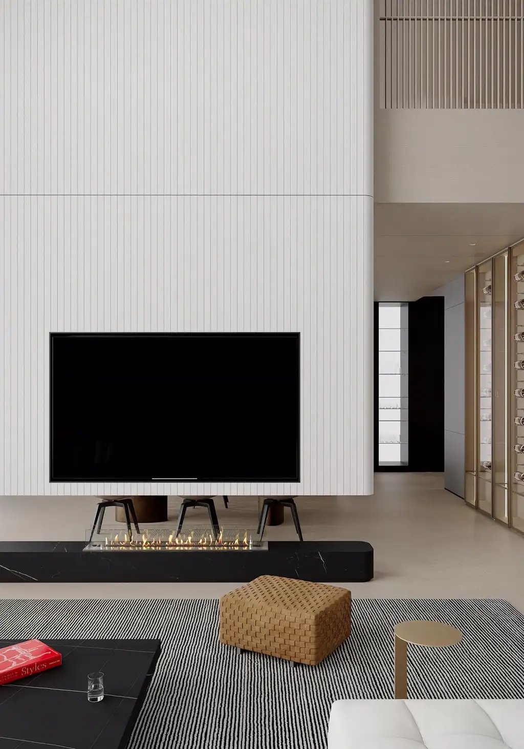Double-height Villa Rendering 05, interior view 2
