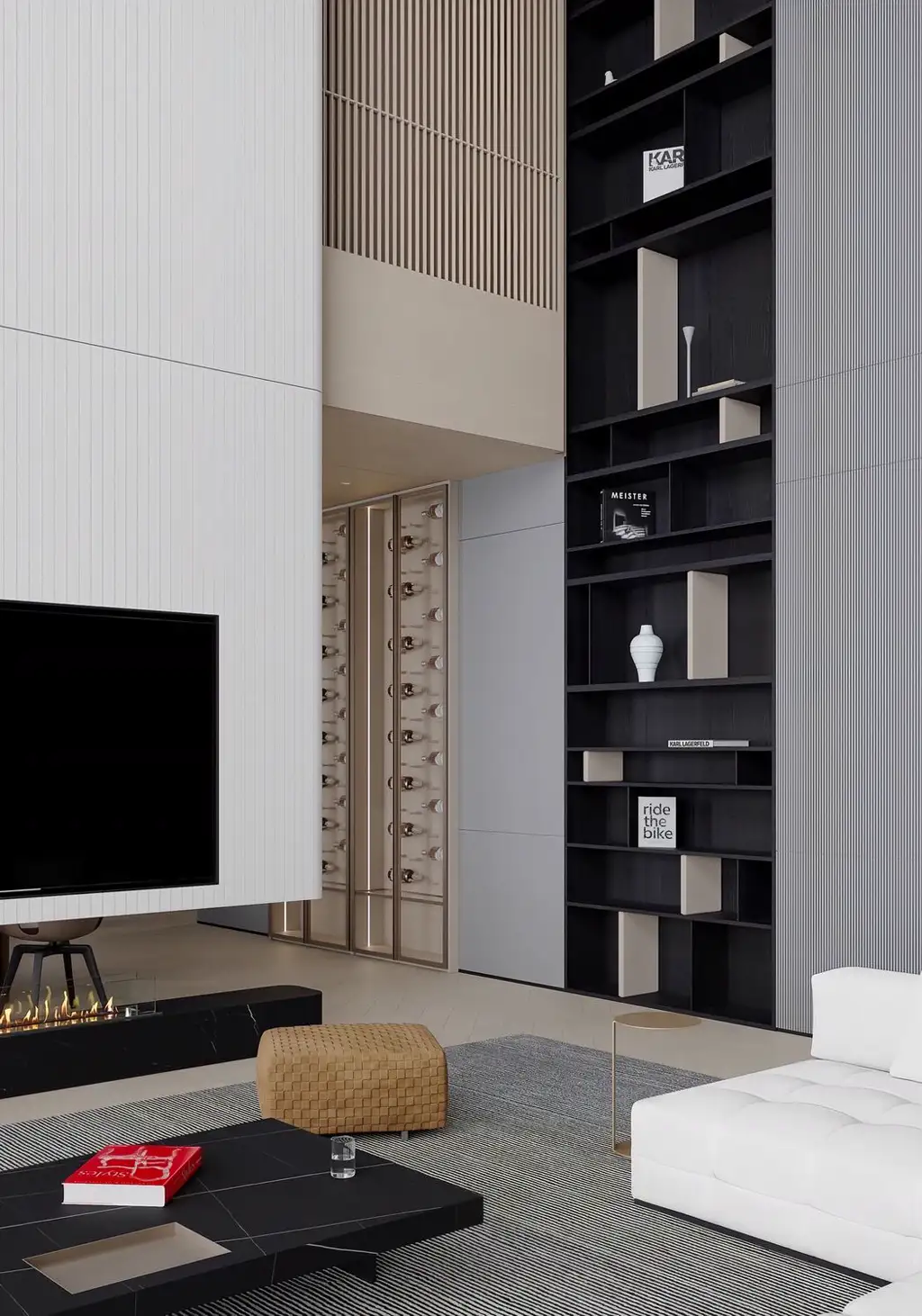 Double-height Villa Rendering 05, interior view 4