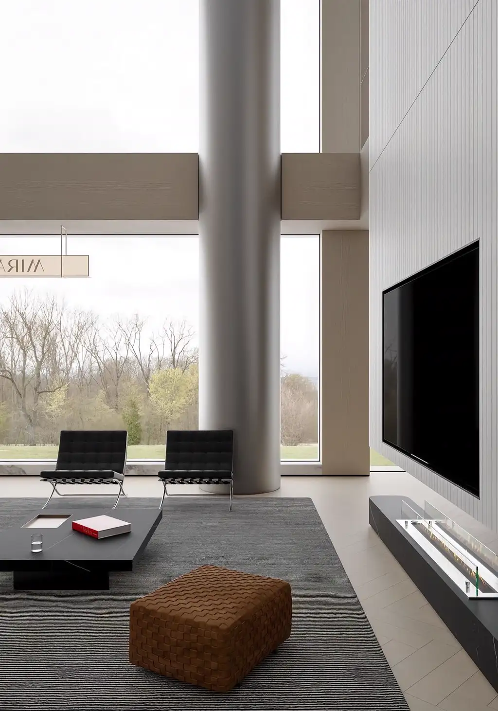 Double-height Villa Rendering 05, interior view 8