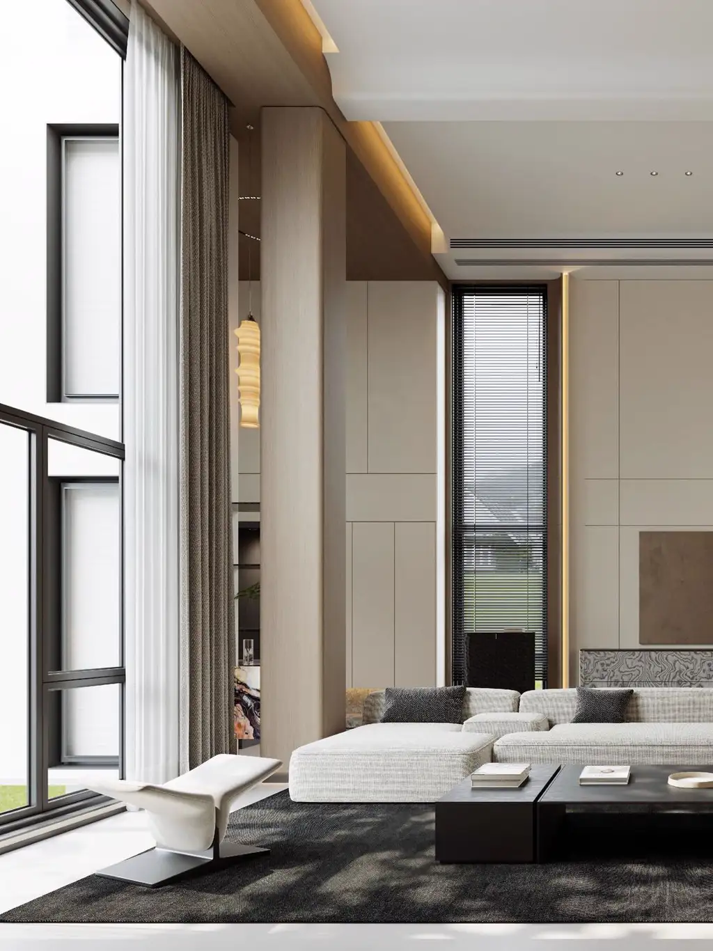 Double-height Villa Rendering 06, interior view 5